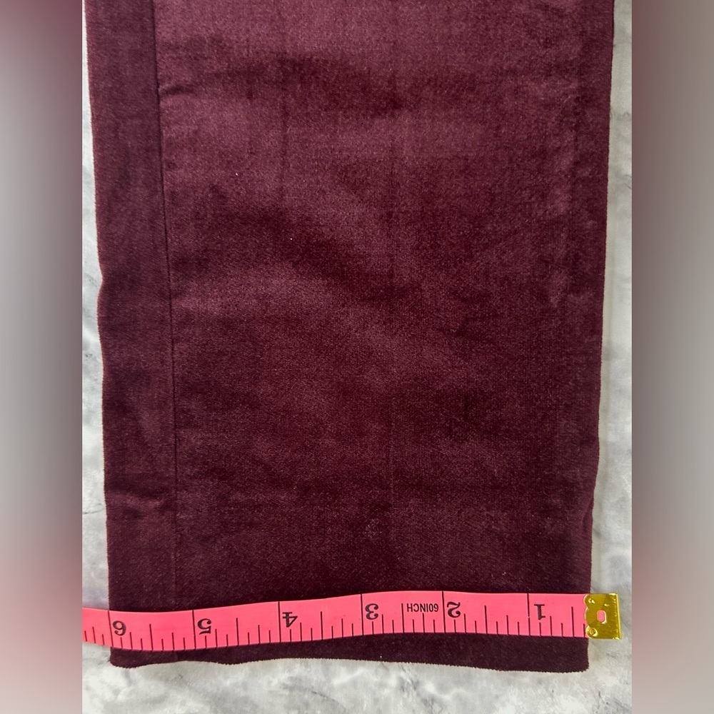 Burgundy Banana Republic Sloan Velvet size 6 - Picture 6 of 9